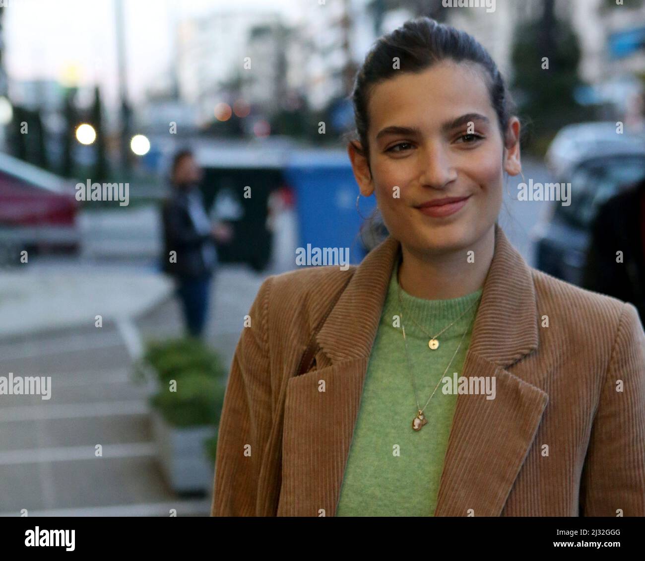 L'attrice francese ALMA JODOROWSKY partecipa alla prima del suo film 'l'Ennemi' durante il festival cinematografico del francofono di Atene. Foto Stock