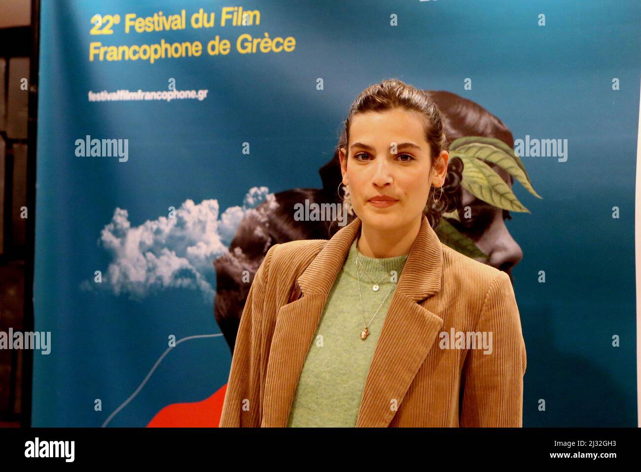 L'attrice francese ALMA JODOROWSKY partecipa alla prima del suo film 'l'Ennemi' durante il festival cinematografico del francofono di Atene. Foto Stock