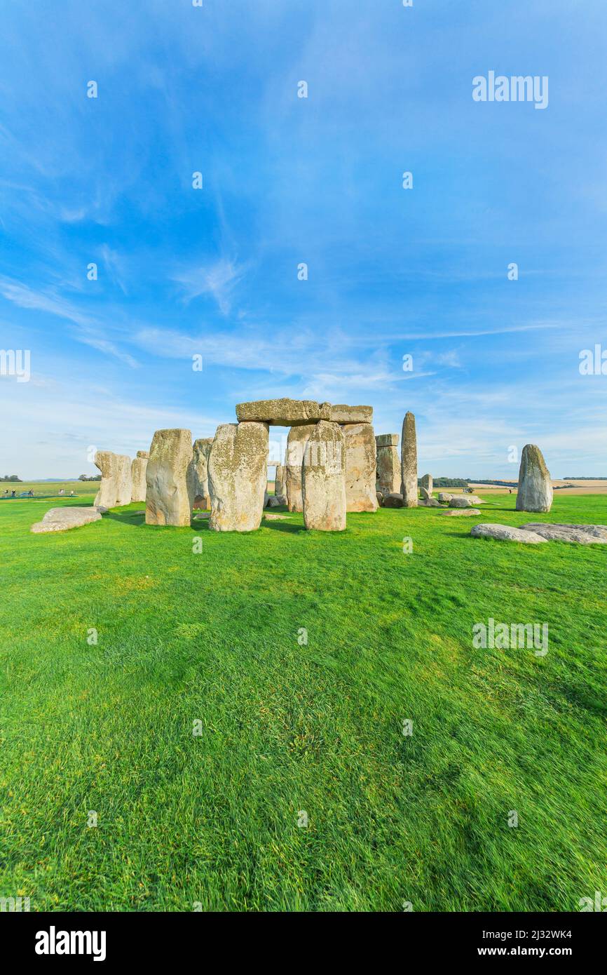 Stonehenge, Wiltshire, Inghilterra, Regno Unito Foto Stock