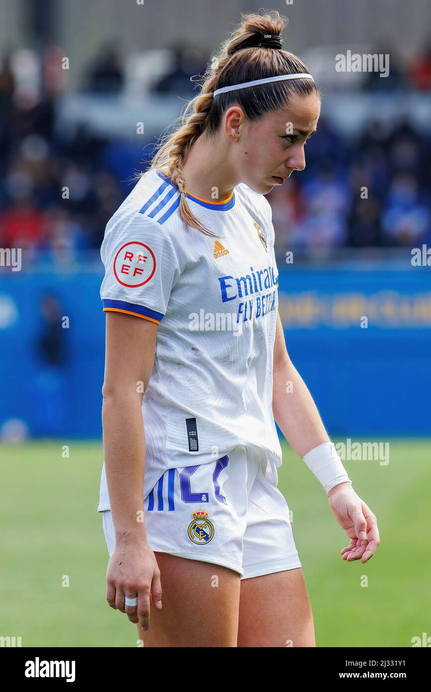 BARCELLONA - MAR 13: Athenea del Castillo in azione durante la Primera Iberdrola match tra FC Barcelona Women e Real Madrid Women al Johan Cr Foto Stock