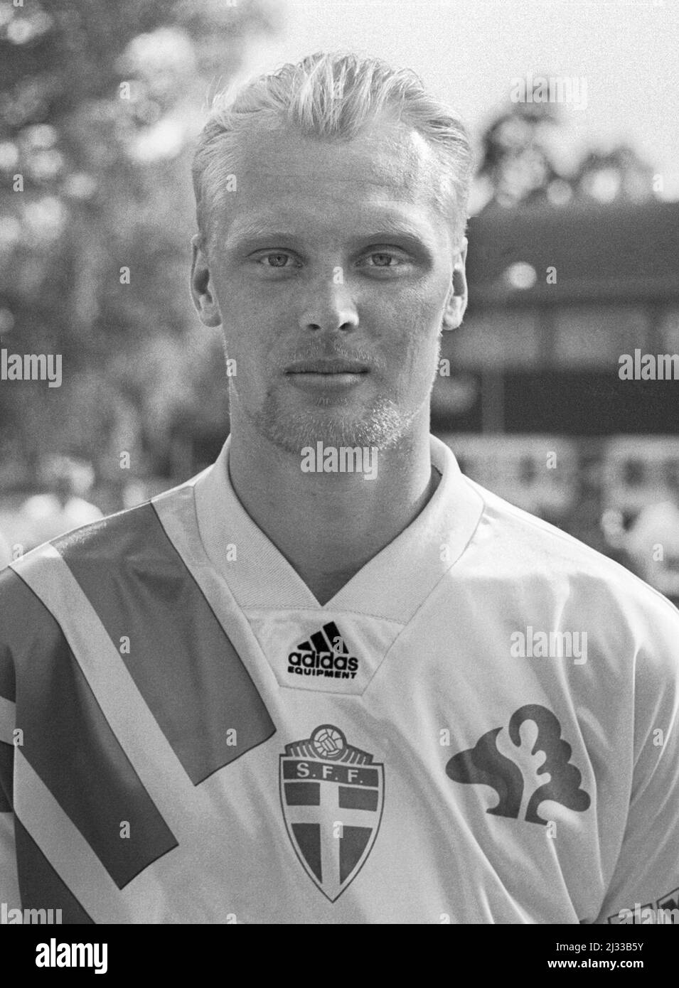 KLAS INGESSON Mechelen Football e la nazionale svedese al campionato europeo di calcio 1992 Foto Stock