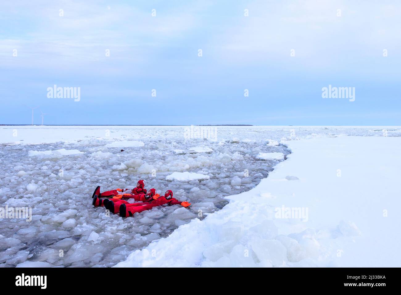 Giro turistico sullo storico icebreaker Sampo, Kemi, Finlandia Foto Stock
