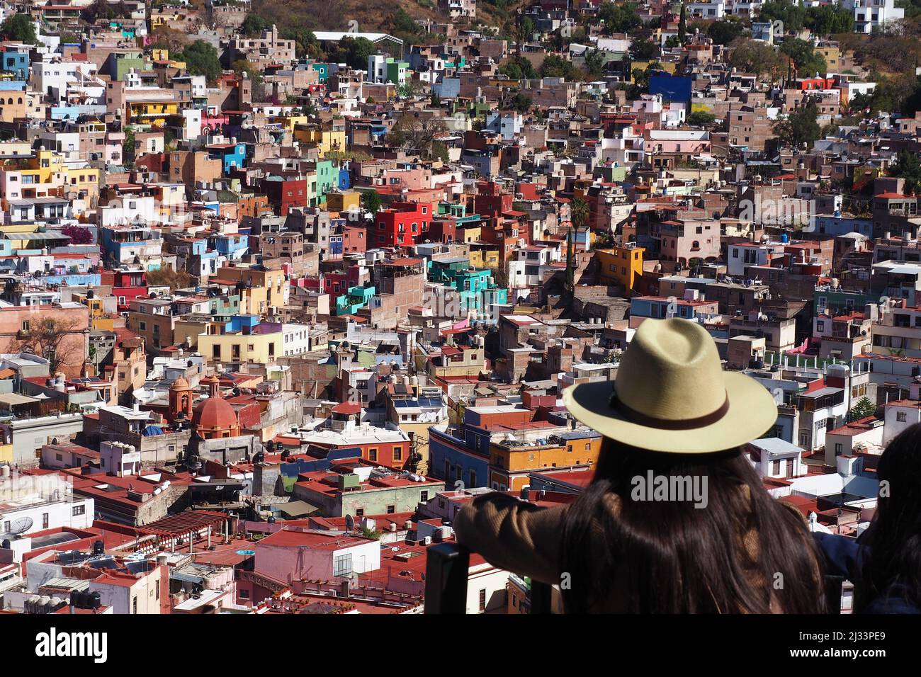 Vista di Guanajuato, nel Messico centrale Foto Stock