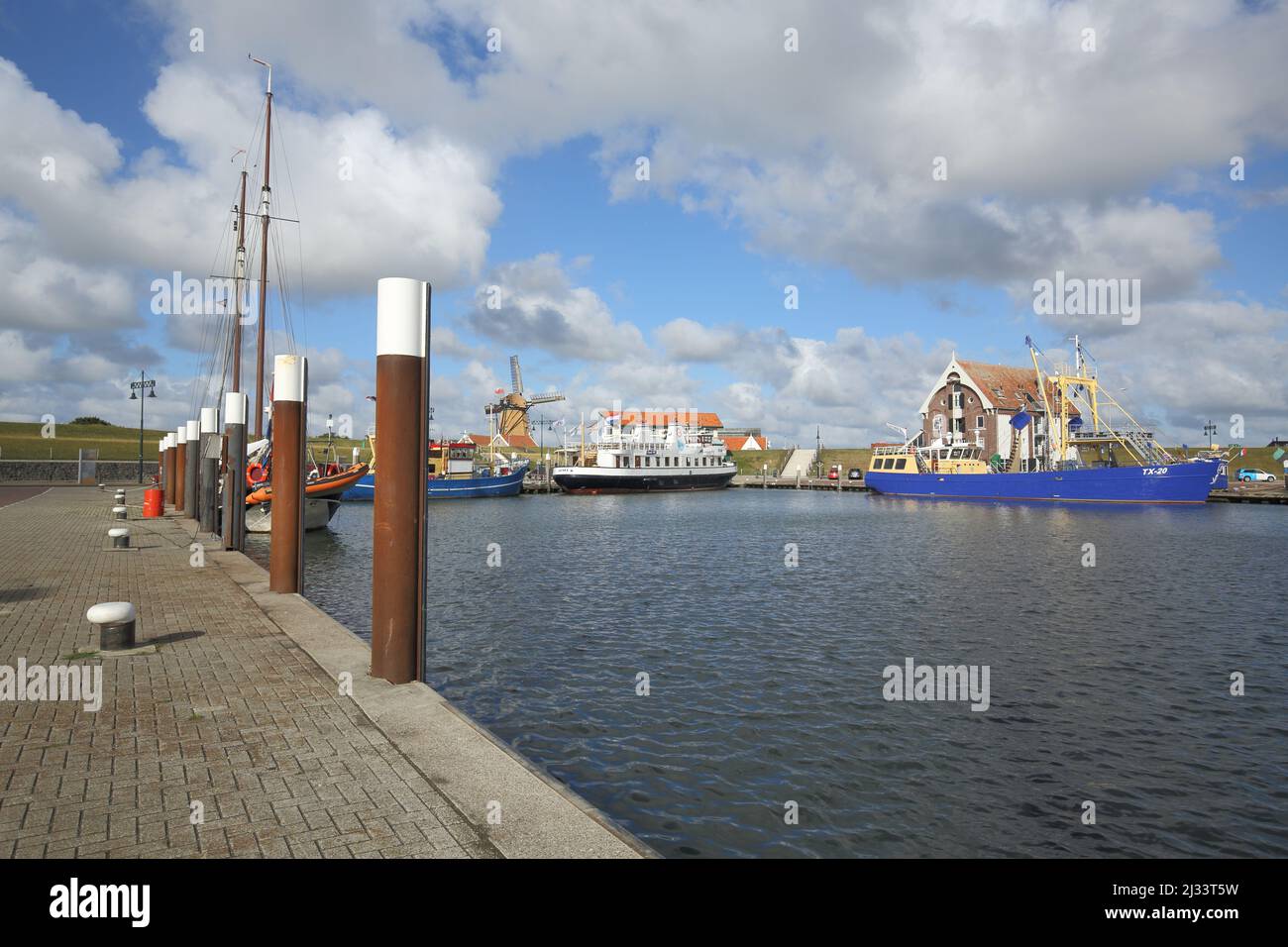 Porto a Oudeschild su Texel, Paesi Bassi Foto Stock