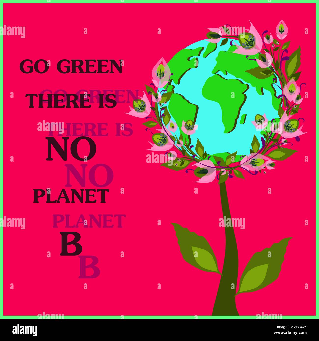 Giornata della Terra. Giornata Internazionale della Madre Terra. Problemi ambientali e tutela dell'ambiente. Illustrazione vettoriale. Cura della natura. Set di vettori Illustrazione Vettoriale