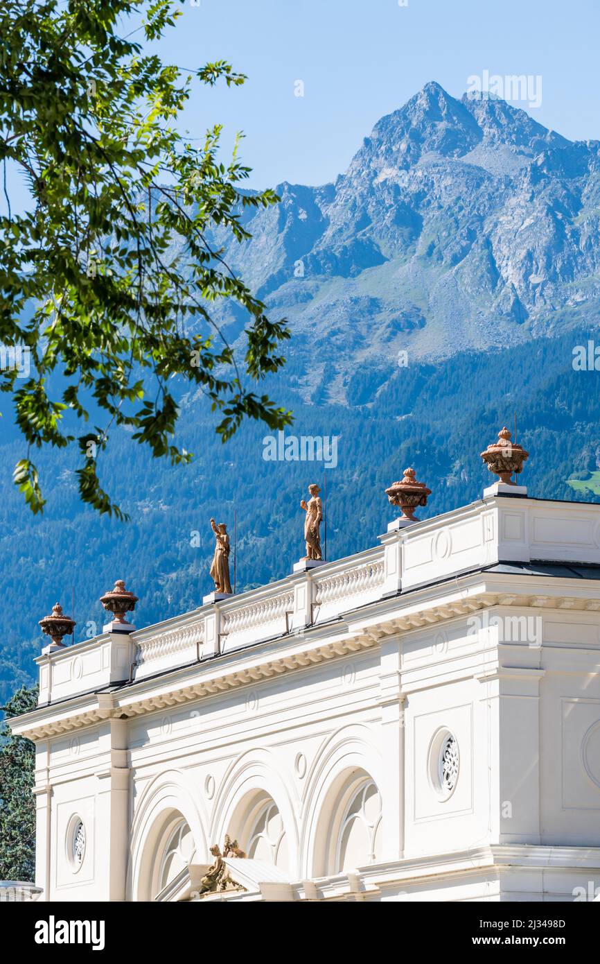 Kurhaus, centro storico, Merano, Alto Adige, Alto Adige, Italia Foto Stock