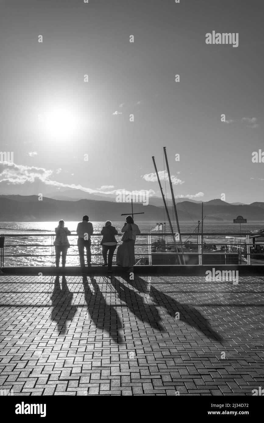 Spiaggia di Las Palmas nel mese di dicembre Foto Stock