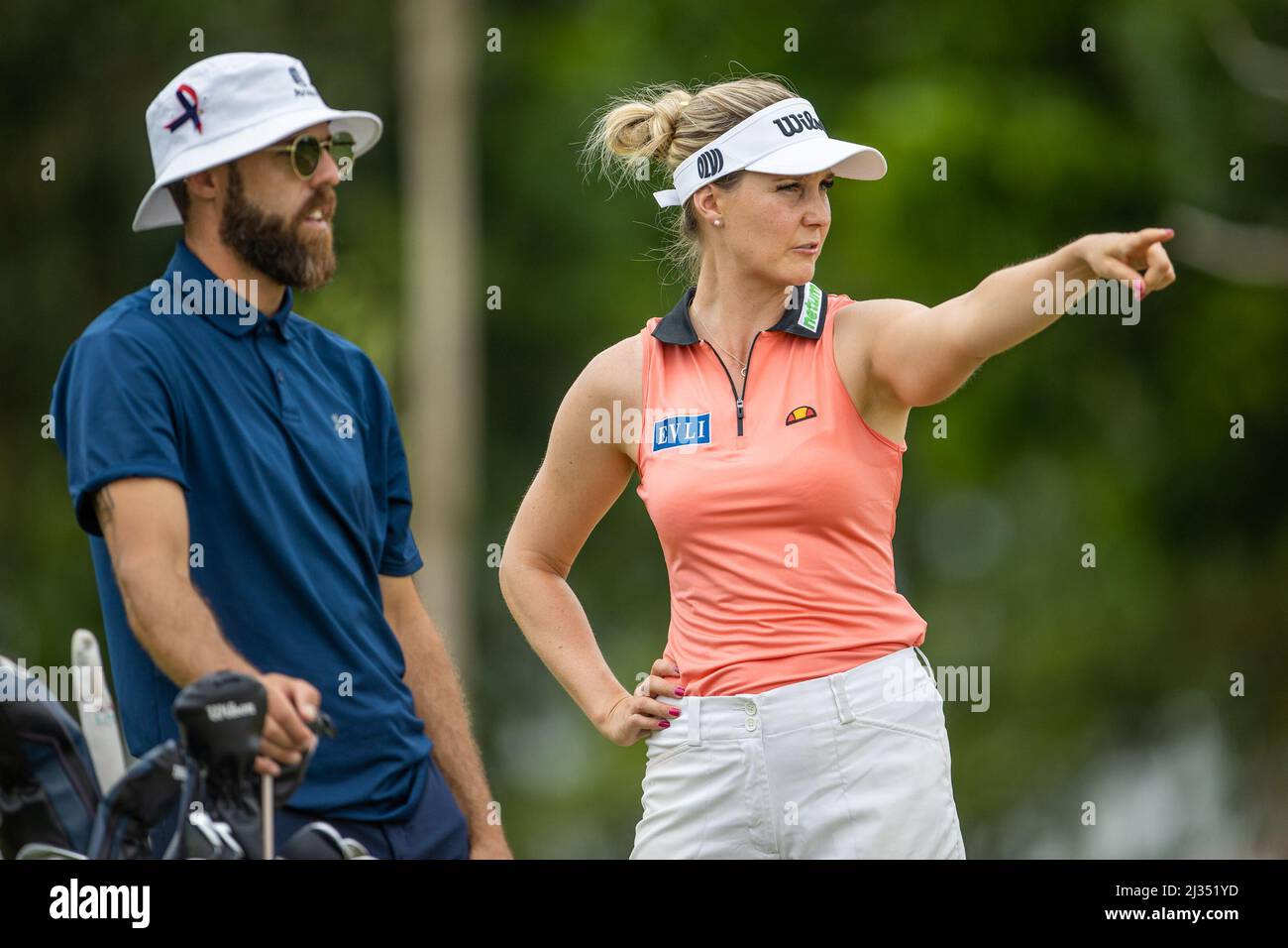 Pattaya Thailandia - Marzo 12: Durante la giornata di pratica della Coppa Asiatica di Golf Trust al Siam Country Club Waterside Course il 5 Aprile 2022 a Pattaya, Thailandia (Foto di Orange Pictures) Foto Stock