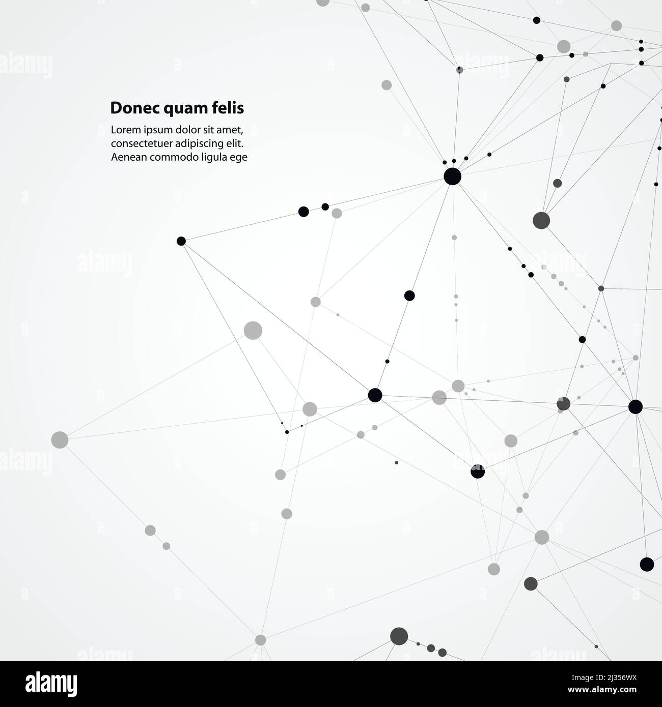 Background vettoriale con background molecolare astratto per ricerca medica, relazioni, presentazioni scientifiche Illustrazione Vettoriale