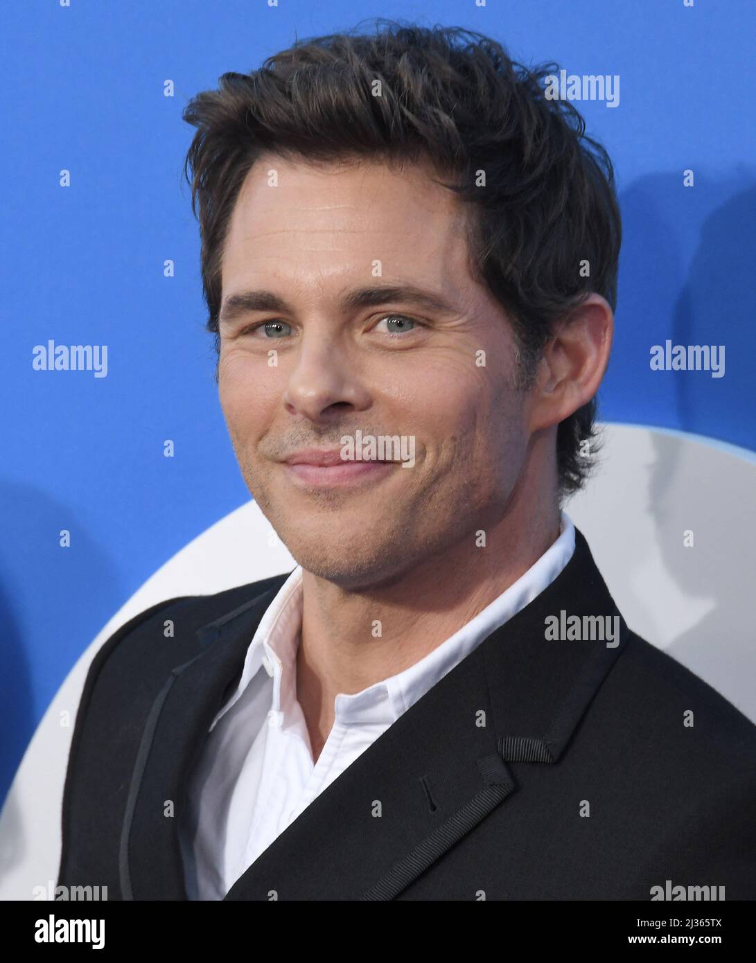 Los Angeles, Stati Uniti. 05th Apr 2022. James Marsden arriva al SONIC THE HEDGEHOG 2 Los Angeles Premiere tenuto al Regency Village Theatre di Westwood, CA martedì 5 aprile 2022. (Foto di Sthanlee B. Mirador/Sipa USA) Credit: Sipa USA/Alamy Live News Foto Stock