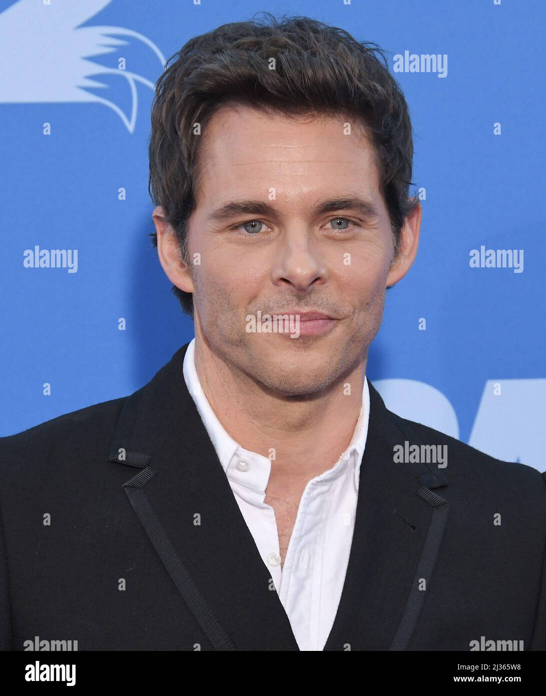 Los Angeles, Stati Uniti. 05th Apr 2022. James Marsden arriva al SONIC THE HEDGEHOG 2 Los Angeles Premiere tenuto al Regency Village Theatre di Westwood, CA martedì 5 aprile 2022. (Foto di Sthanlee B. Mirador/Sipa USA) Credit: Sipa USA/Alamy Live News Foto Stock