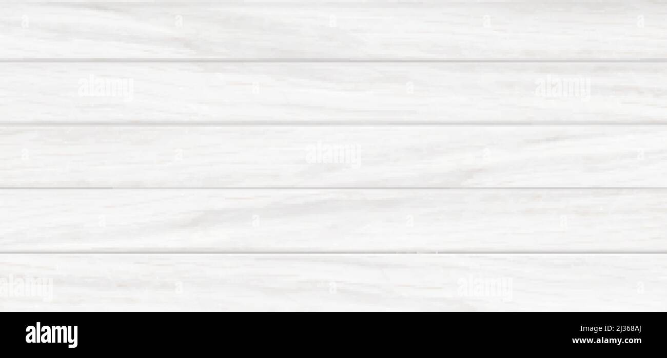 Sfondo in legno bianco, tavolo in legno, struttura del piano portapaziente vista dall'alto con tavole orizzontali, superficie in legno del piano cucina. Scrivania, parete, pavimento o. Illustrazione Vettoriale