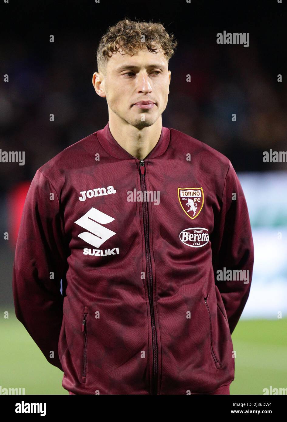 Salerno ITALIA- 02 Aprile 2020 Stadio Arechi Mergim Vojvoda durante la Serie A match tra Salernitana e Torino allo Stadio Arechi il 2 2022 Aprile Foto Stock