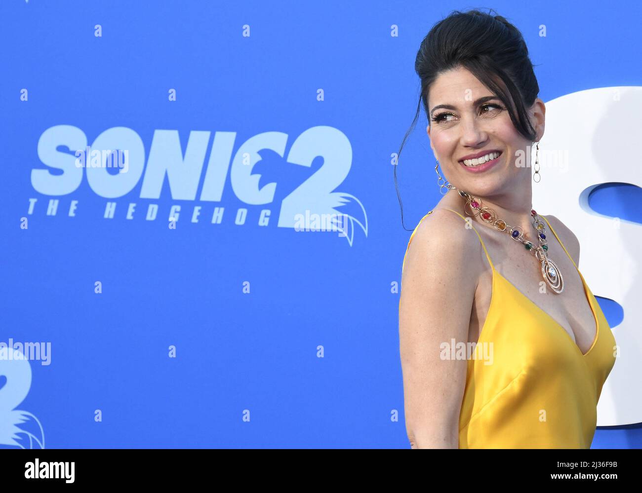 Los Angeles, Stati Uniti. 05th Apr 2022. Colleen o'Shaughnessey arriva al SONIC THE HEDGEHOG 2 Los Angeles Premiere tenuto al Regency Village Theatre di Westwood, CA martedì 5 aprile 2022. (Foto di Sthanlee B. Mirador/Sipa USA) Credit: Sipa USA/Alamy Live News Foto Stock