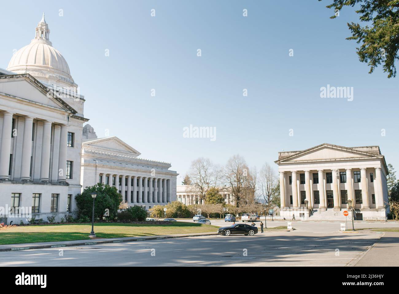 Olympia, Stati Uniti. Marzo 2019. Washington state Capitol in una giornata di sole Foto Stock