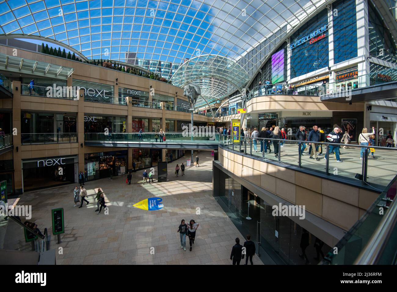 Trinity Leeds, centro commerciale e ricreativo aperto nel 2013 Foto Stock