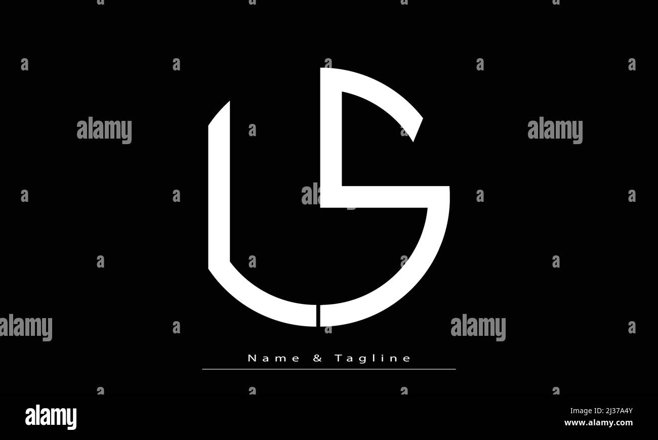 Lettere alfabetiche iniziali logo monogramma LS , SL Illustrazione Vettoriale
