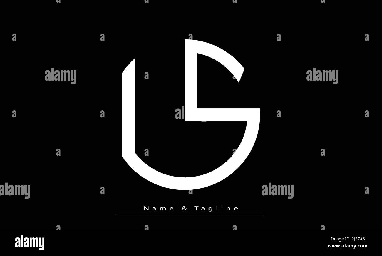 Lettere alfabetiche iniziali logo monogramma LS , SL Illustrazione Vettoriale