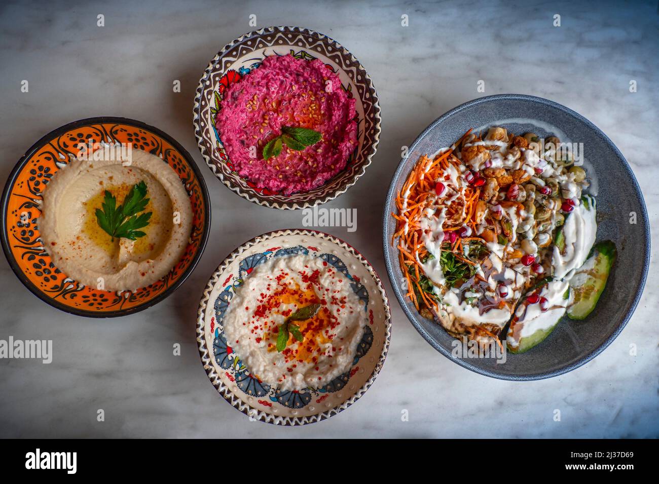 Libanon-Food 'Mezze' ,... Foto Stock