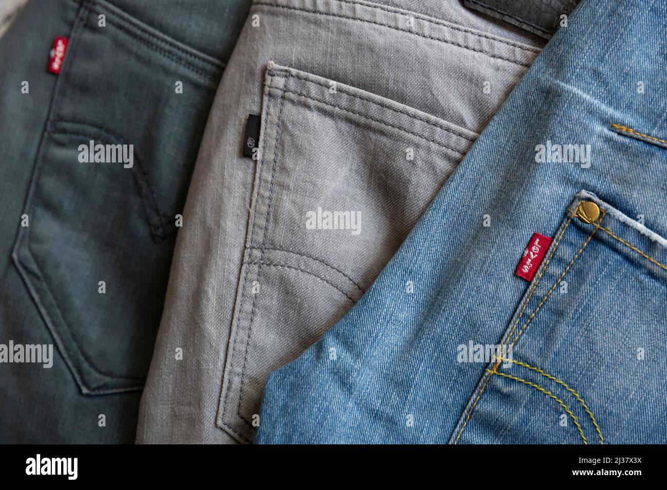 Vintage Levis Jeans Immagini e Fotos Stock - Alamy
