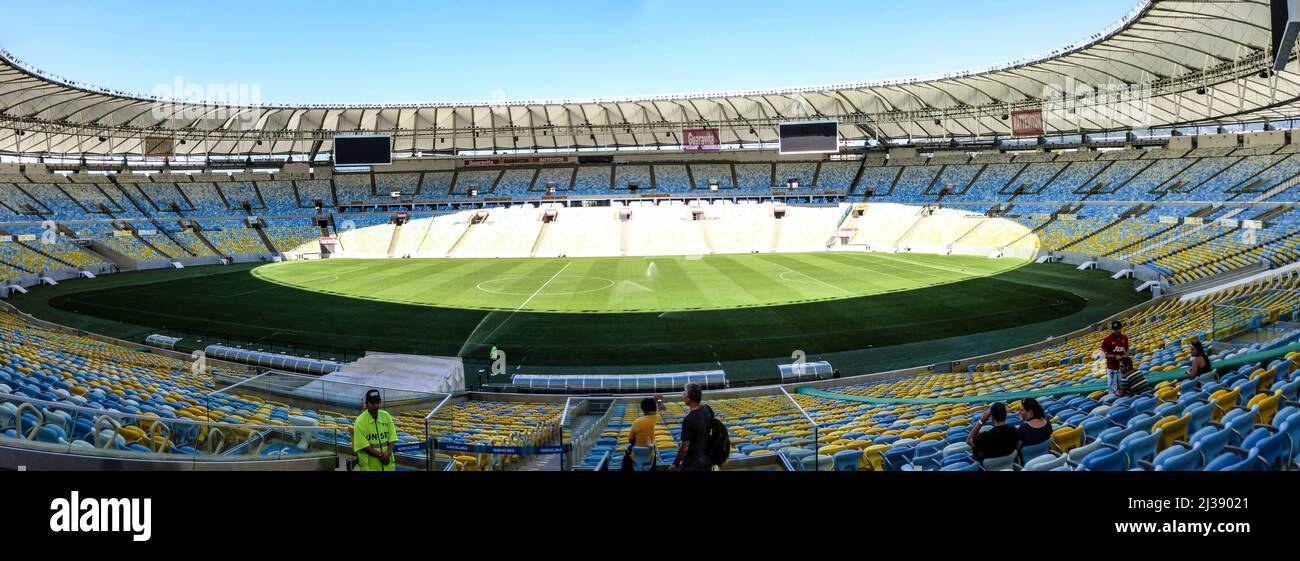 Maracana Stadium, il più grande stadio di calcio nel mondo, rio de janeiro,  Brasile Foto stock - Alamy