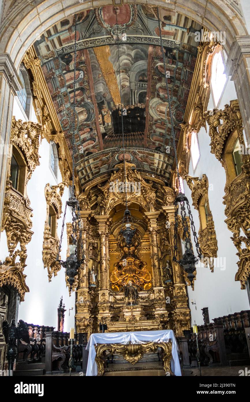 OLINDA, BRASILE - DEC 23, 2016: L'architettura barocca della Chiesa di Carmo a Olinda, Pernambuco, Brasile . Foto Stock