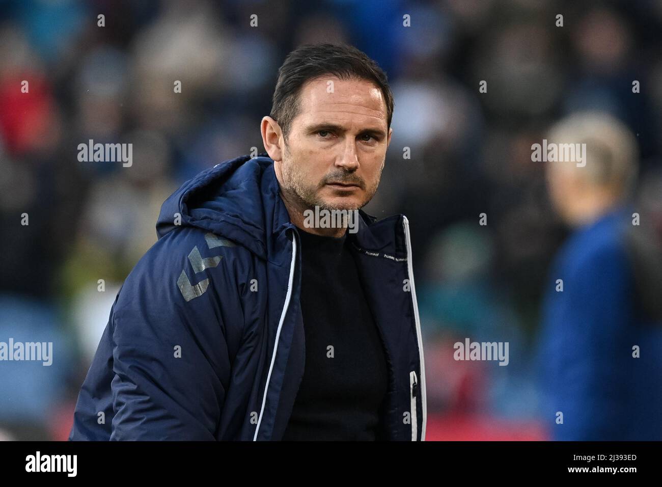 Frank Lampard manager di Everton durante il gioco Foto Stock