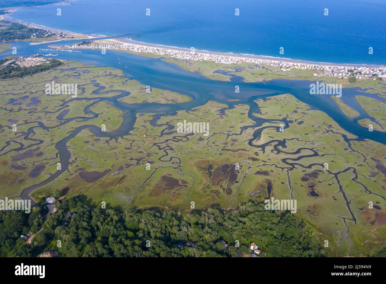 Wells National estuarine Research Reserve, Wells, ME, USA Foto Stock