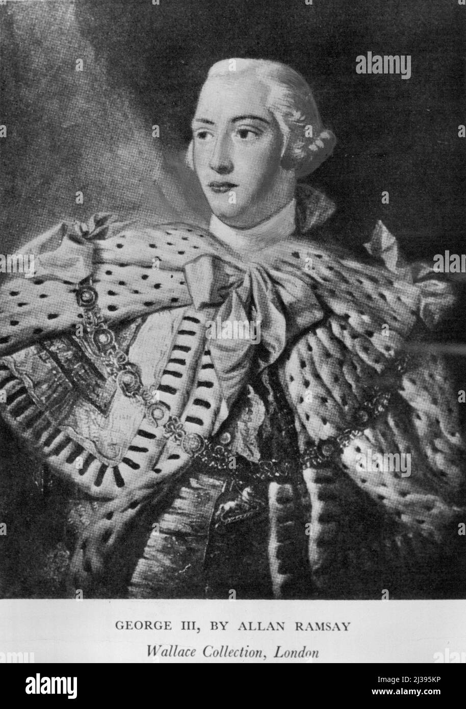 George III, di Allan Ramsay Wallace Collection, Londra. Giugno 02, 1953. Foto Stock