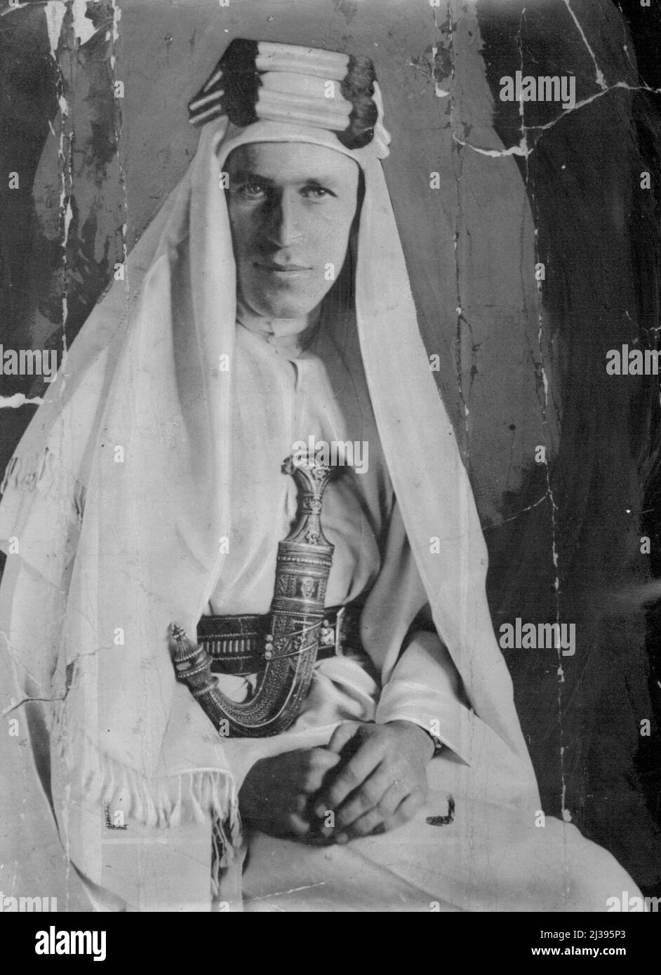 T.E. Lawrence. Gennaio 30, 1955. (Foto di Paul Popper Ltd.). Foto Stock