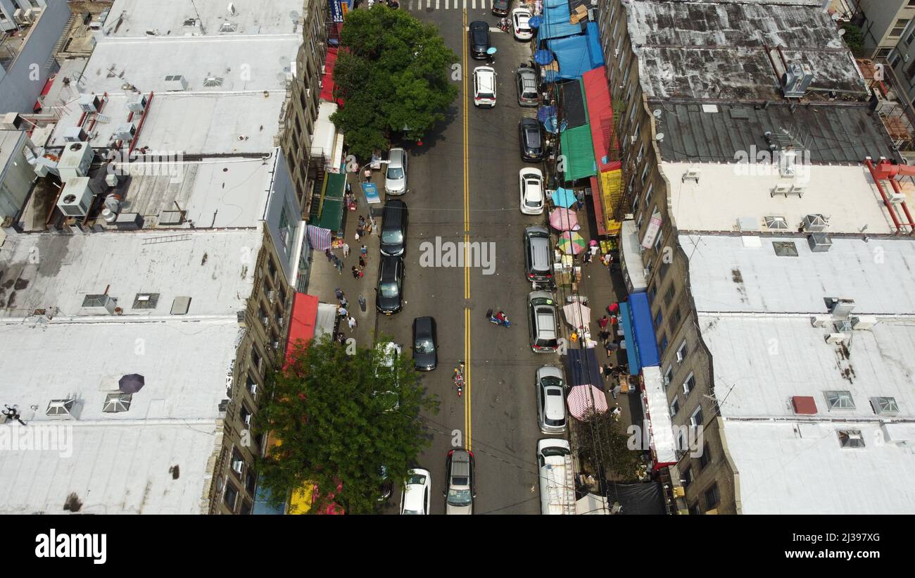Oltre 58th Street e 8th Avenue, Chinatown, Sunset Park, Brooklyn, NY Foto Stock