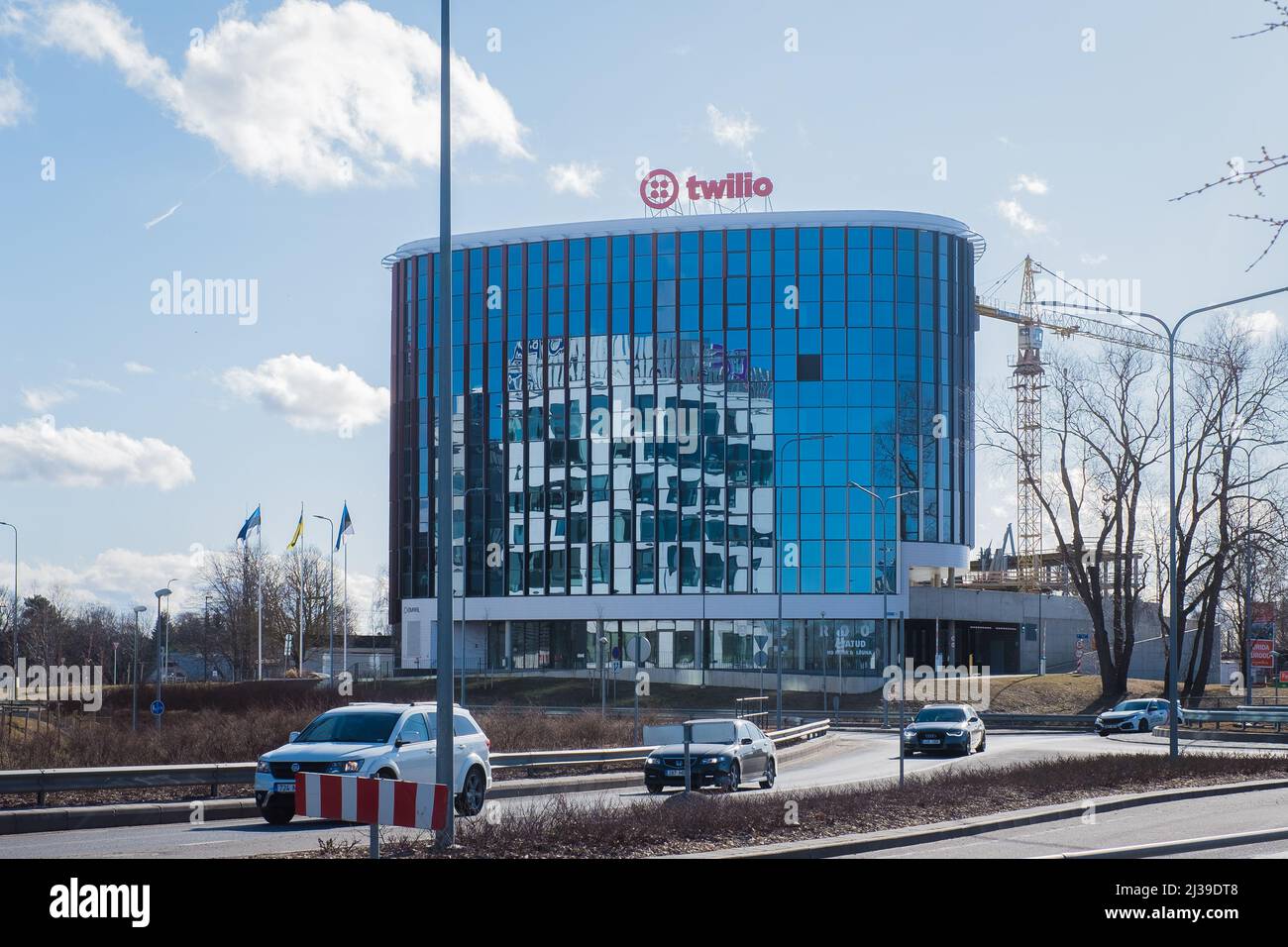 Edificio Twilio a Tallinn. Twilio è una piattaforma di comunicazione cloud americana. Foto Stock