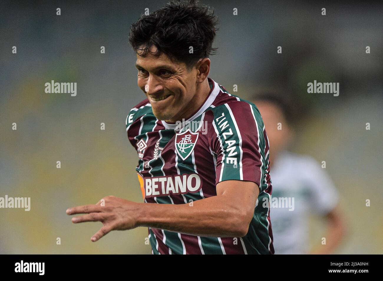 Rio de Janeiro, Brasile. 06th Apr 2022. RJ - Rio de Janeiro - 04/06/2022 - COPA SOUTH AMERICANA 2022, FLUMINENSE X ORIENTE PETROLERO - giocatore di Cano tedesco per Fluminense durante una partita contro Oriente Petrolero allo stadio Maracana per il campionato Copa Sudamericana 2022. Foto: Thiago Ribeiro/ Credit: AGIF/Alamy Live News Foto Stock