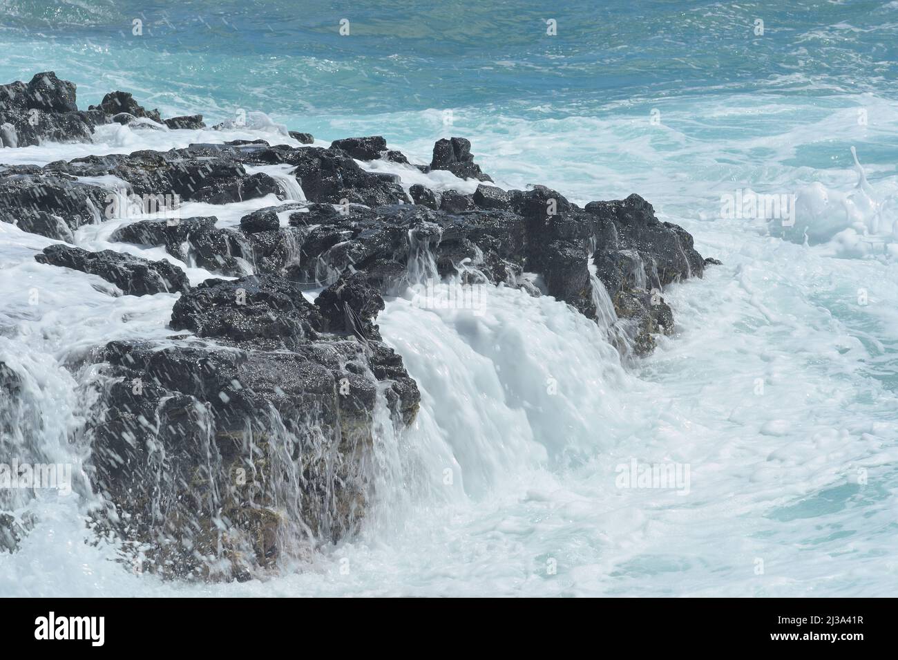 Impressioni panoramiche dal famoso Honolulu, Oahu HI Foto Stock