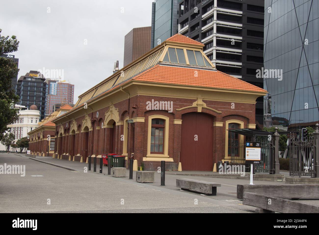 Nuova Zelanda, Wellington - Gennaio 11 2020: Vista esterna della galleria di ritratti te Pukenga Whakaata il Gennaio 11 2020 a Wellington, Nuova Zelanda. Foto Stock