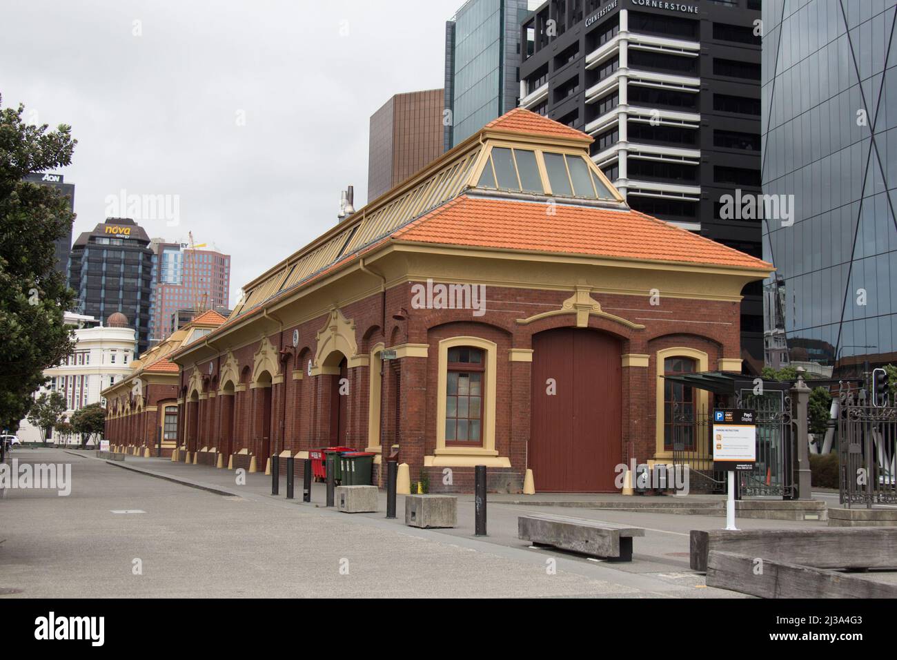 Nuova Zelanda, Wellington - Gennaio 11 2020: Vista esterna della galleria di ritratti te Pukenga Whakaata il Gennaio 11 2020 a Wellington, Nuova Zelanda. Foto Stock