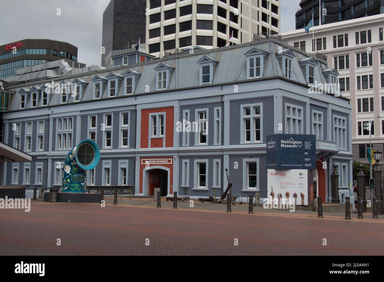 New Zealand, Wellington - Gennaio 11 2020: La vista del Porto Board Head Office e Bond Store Museum, edificio storico il 11 2020 gennaio a Wellin Foto Stock