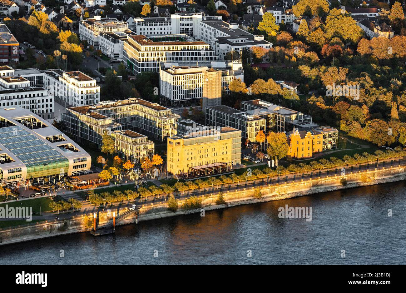 Ex cementificio di Portland, distretto urbano di Bonner Bogen, Rheinwerk, Bonn, Renania settentrionale-Vestfalia, Germania Foto Stock