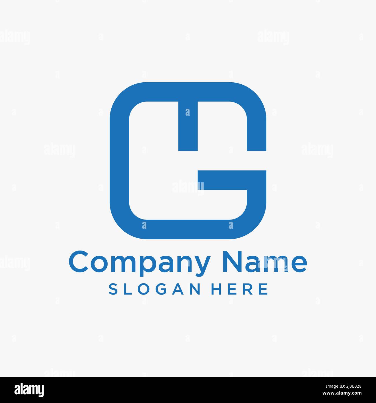 LOGO CON LETTERA MG Illustrazione Vettoriale