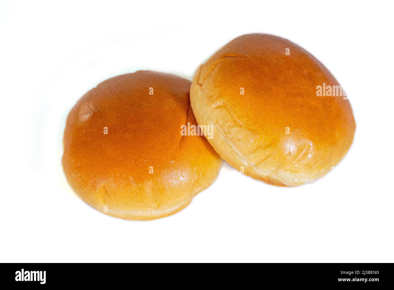 panini freschi isolati su sfondo bianco Foto Stock
