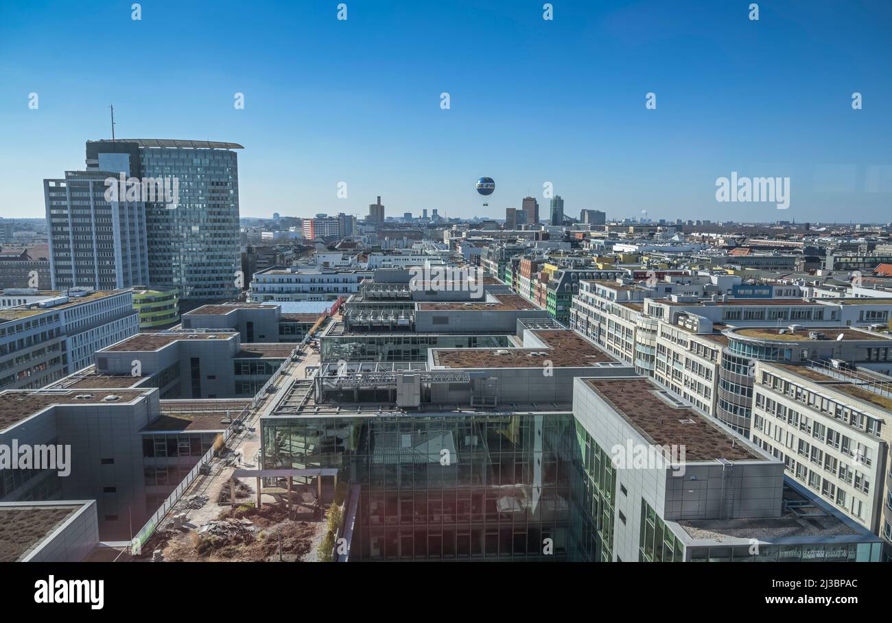 Stadtpanorama, Potsdamer Platz, nel quartiere Mitte di Berlino, Deutschland Foto Stock