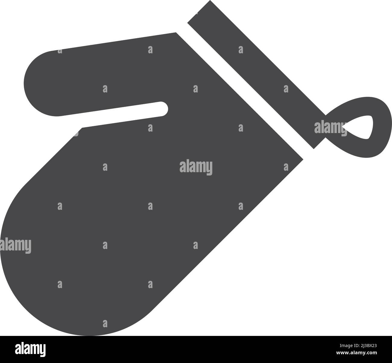 Icona della muffa della stufa. Simbolo di protezione delle mani per la cottura Illustrazione Vettoriale