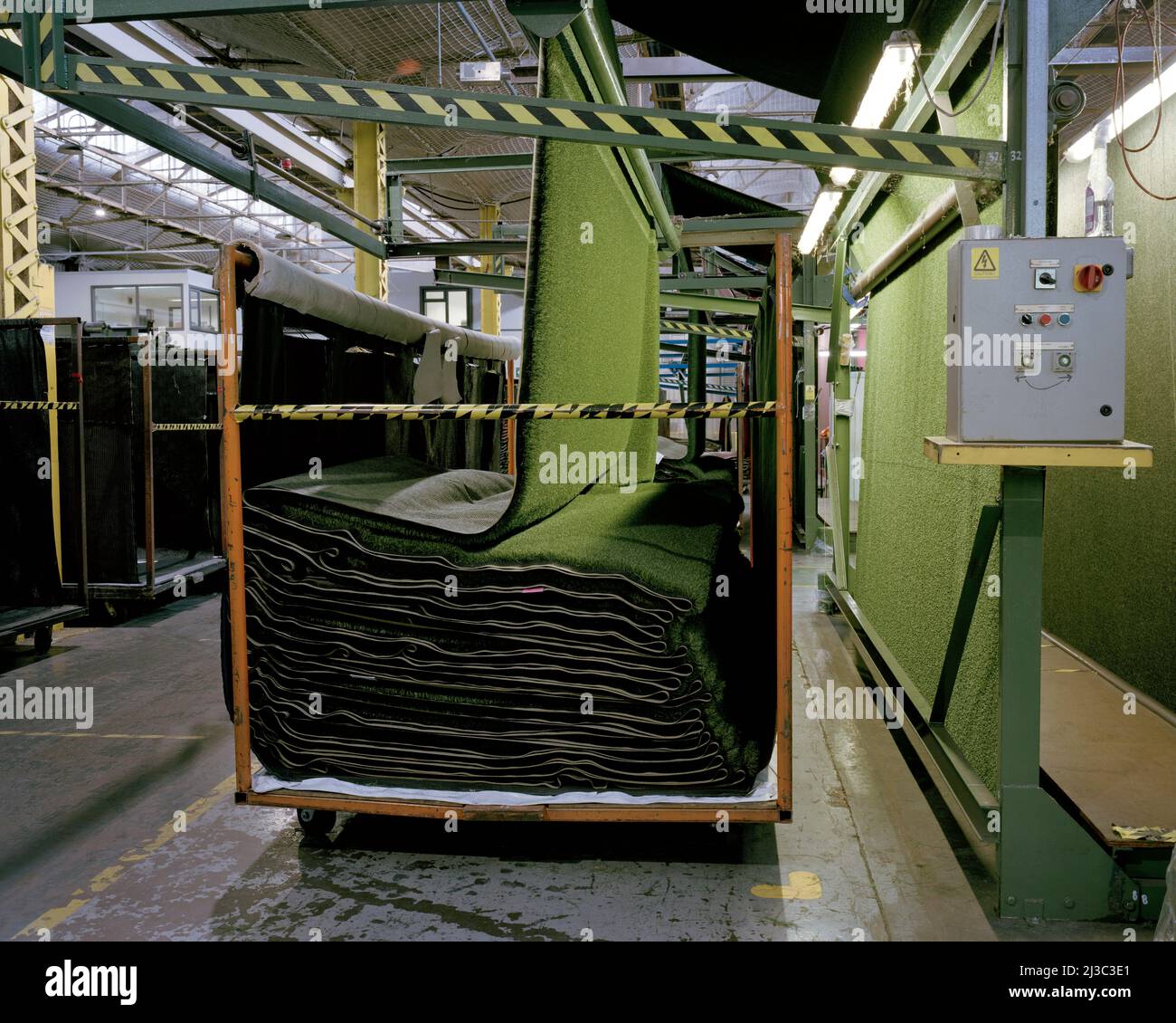 TigerTurf UK è il principale produttore di tappeti erbosi sintetici nel Regno Unito. La loro fabbrica ha sede nel Worcestershire Foto Stock