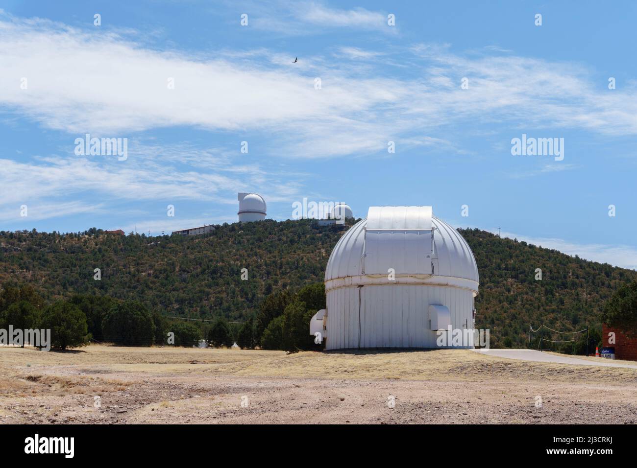 Osservatorio McDonald di giorno, Fort Davis Texas Foto Stock