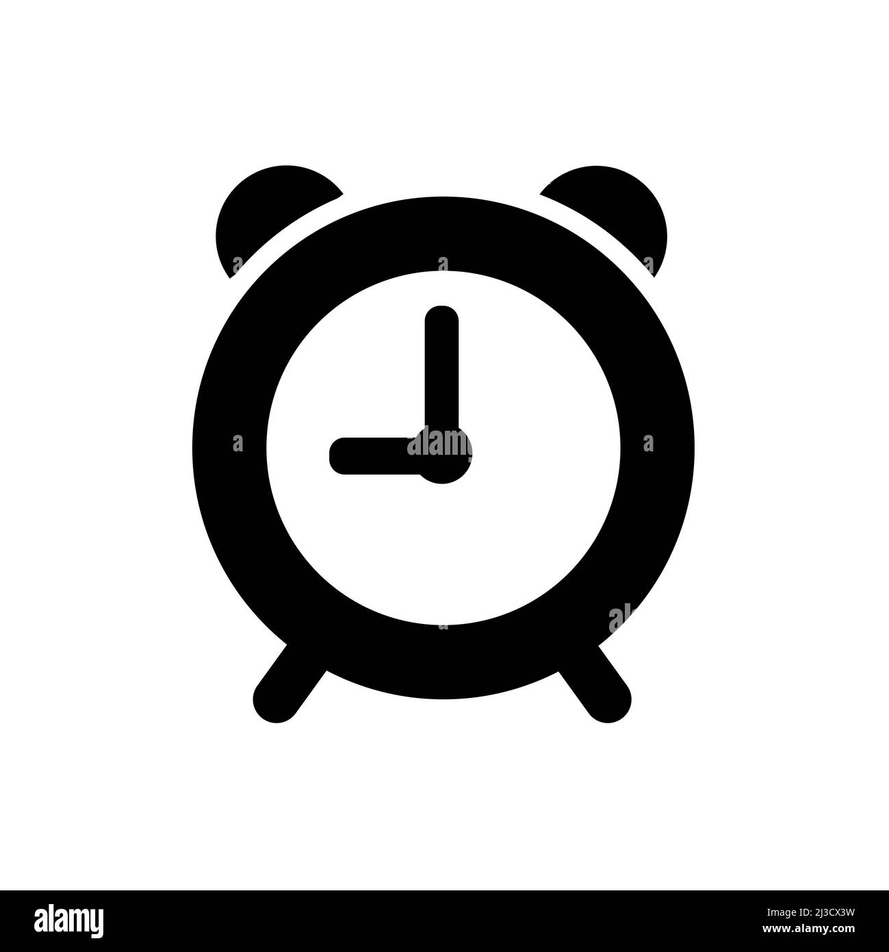 Icona dell'orologio di allarme illustrazione vettoriale Illustrazione Vettoriale