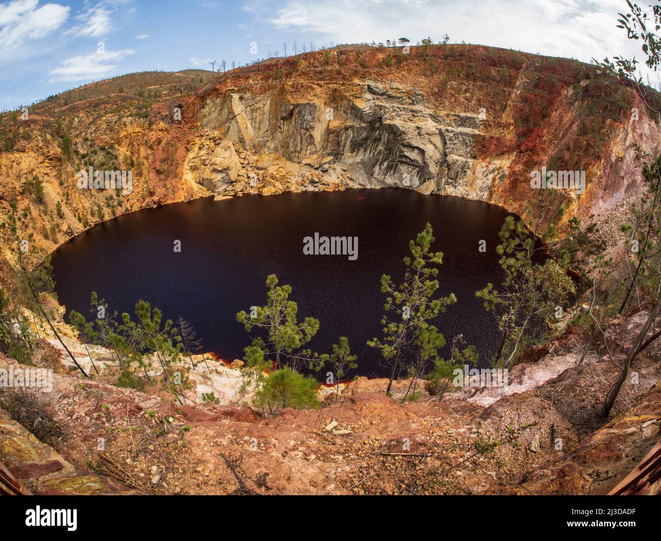 Cerro Colorado miniera attualmente in open pit sfruttamento a Riotinto, Huelva, Spagna. Foto Stock