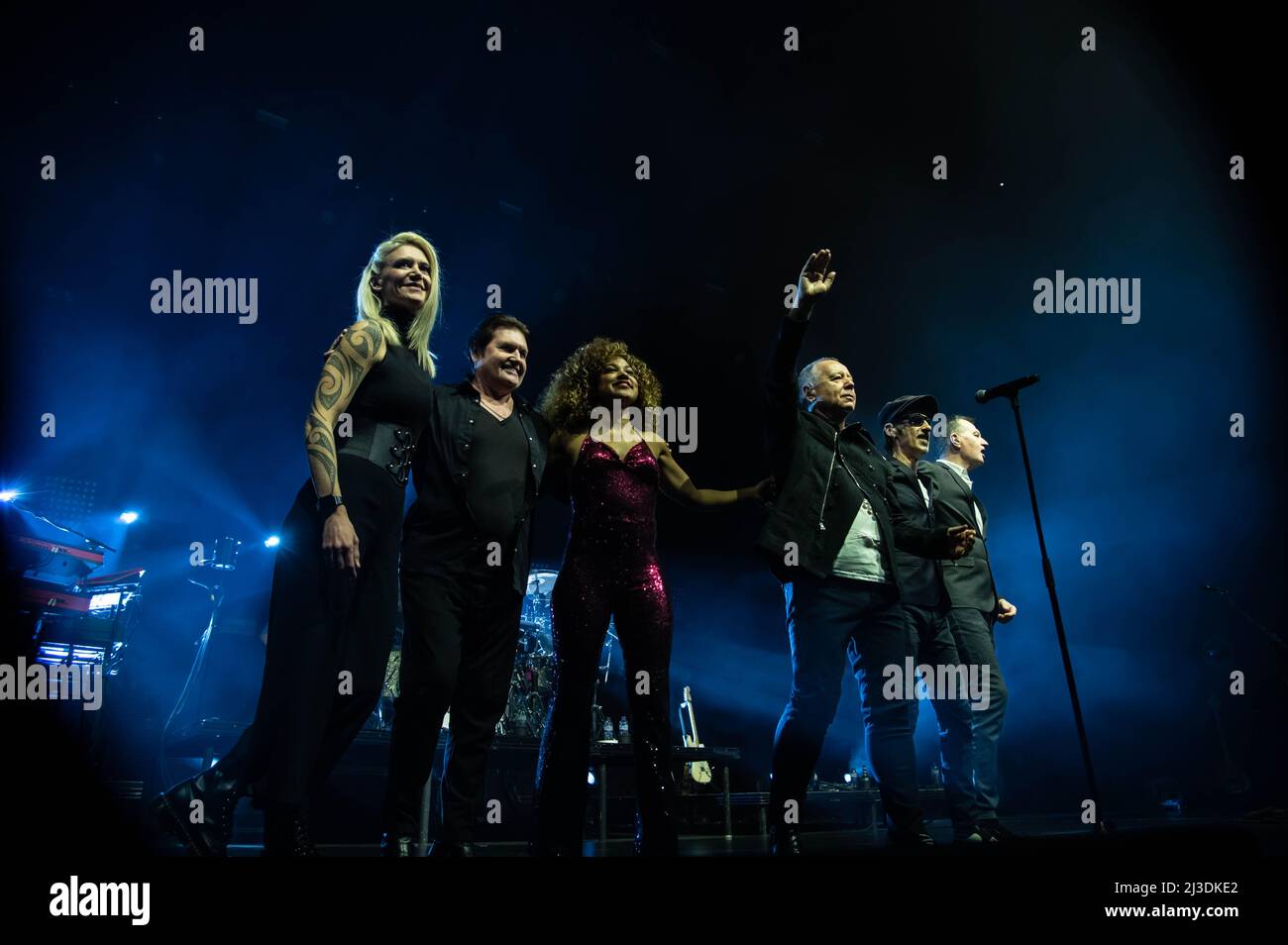 Simple Minds all'OVO Hydro Glasgow 6th aprile 2022 Foto Stock