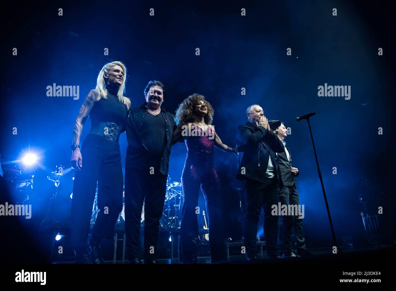 Simple Minds all'OVO Hydro Glasgow 6th aprile 2022 Foto Stock