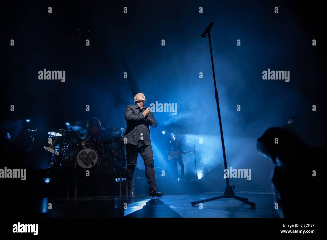 Simple Minds all'OVO Hydro Glasgow 6th aprile 2022 Foto Stock