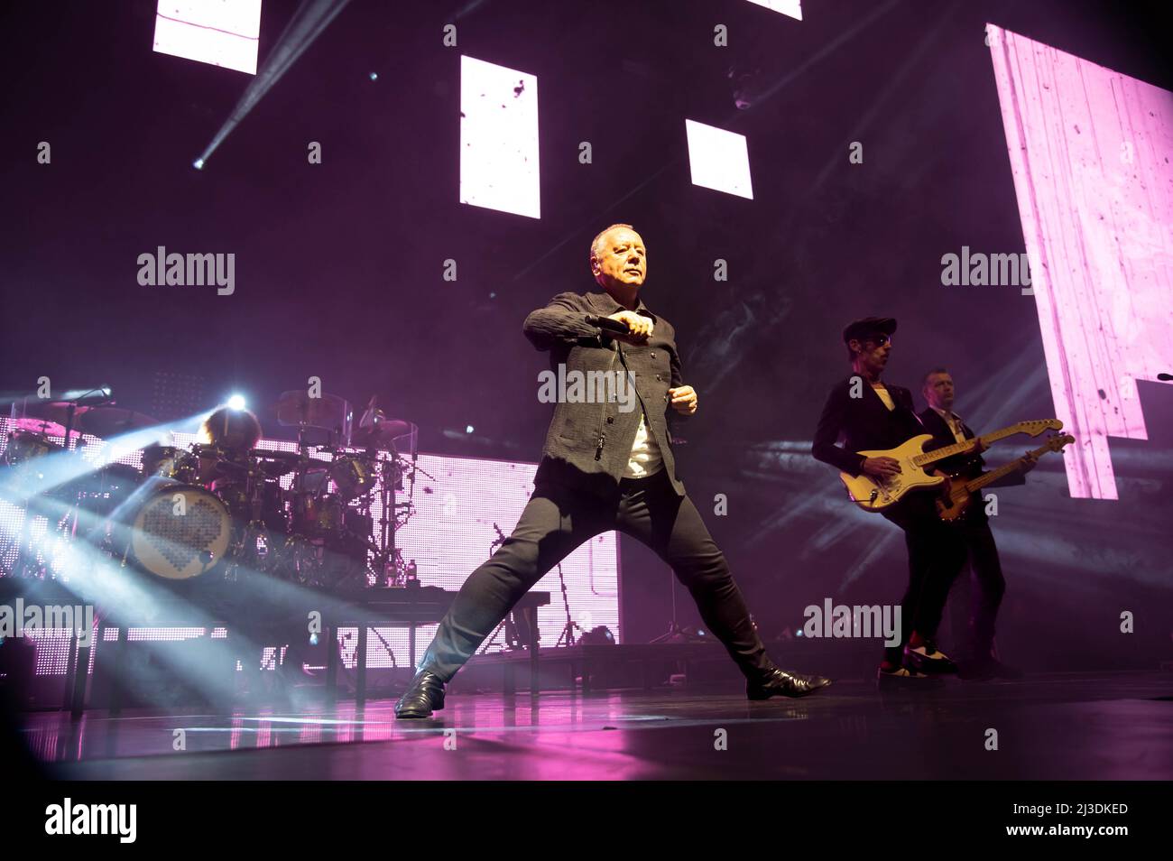 Simple Minds all'OVO Hydro Glasgow 6th aprile 2022 Foto Stock